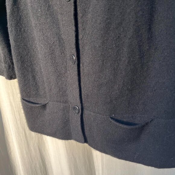 Designer black 100% cashmere cardigan - Picture 8 of 8
